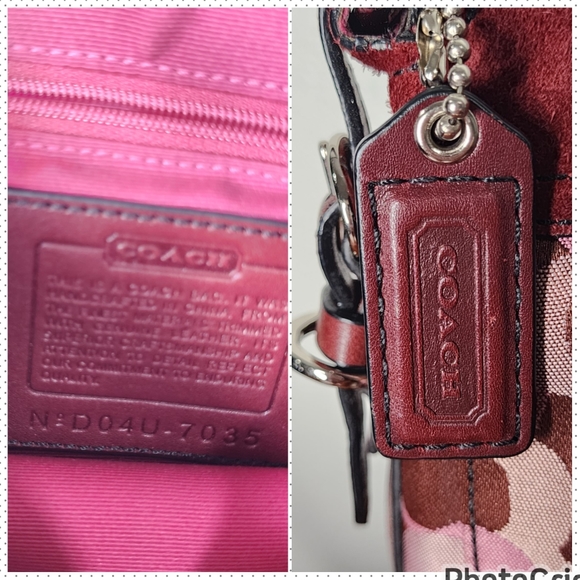 Coach Chelsea Optic Signature Logo Suede/Leather Trim Handbag - Picture 14 of 16